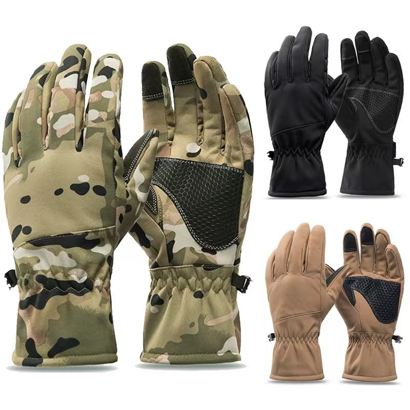 Ski Glove Waterproof - 전술 야외 위장 사냥 방한 논슬립