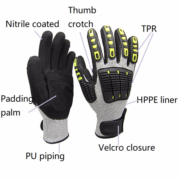 헤비 듀티 작업 장갑, 절단 방지 고무 광업용 장갑,  - Work Glove Impact 리뷰 및 가격