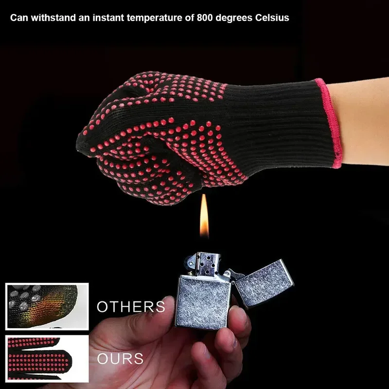 논슬립 실리콘 BBQ 장갑 1쌍, 주방 그릴 캠핑 및  - Oven Mitt Silicone 리뷰 및 가격