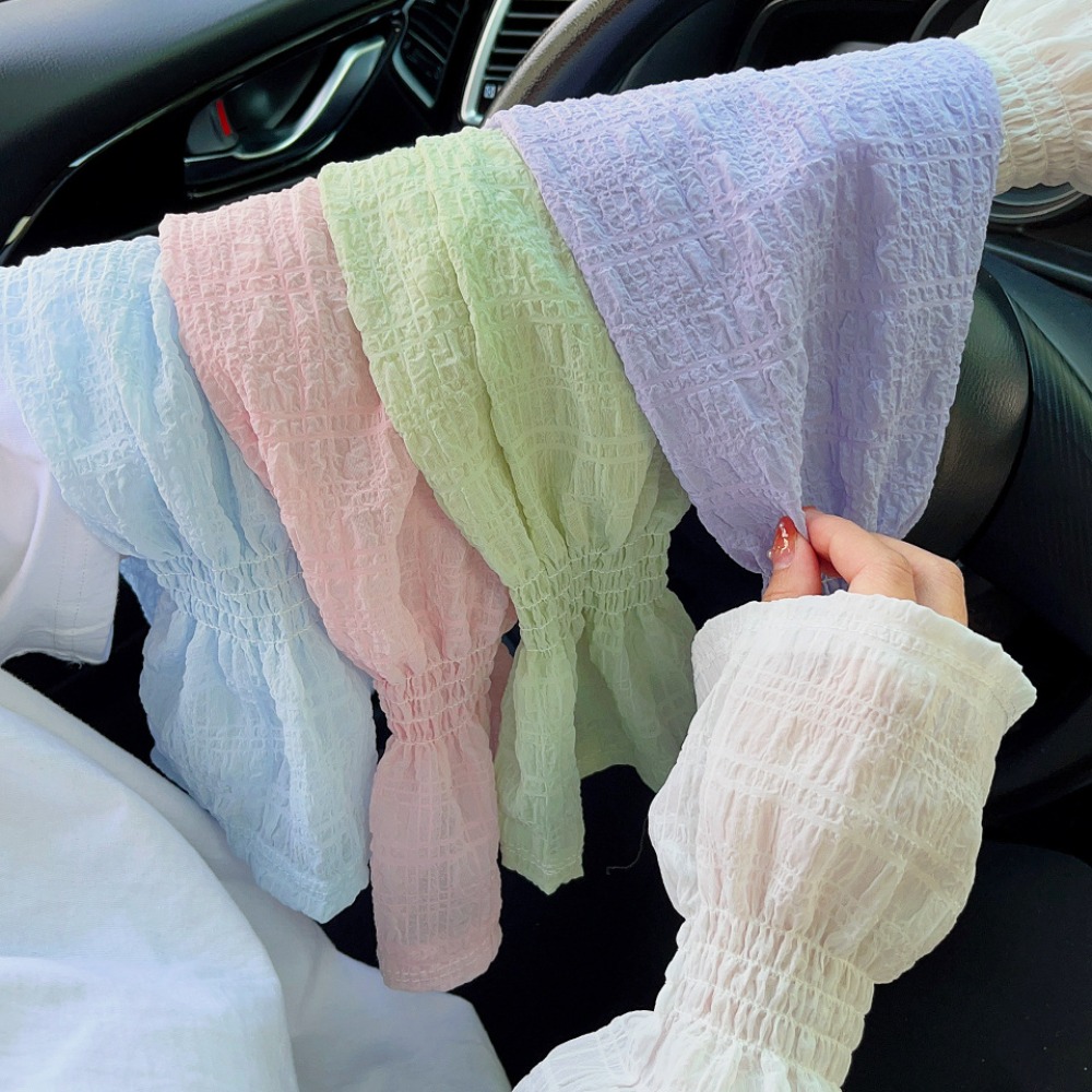 여름 야외용 레이스 메쉬 자외선 차단 슬리브, 솔리드  - Fingerless Glove Knit 리뷰 및 가격