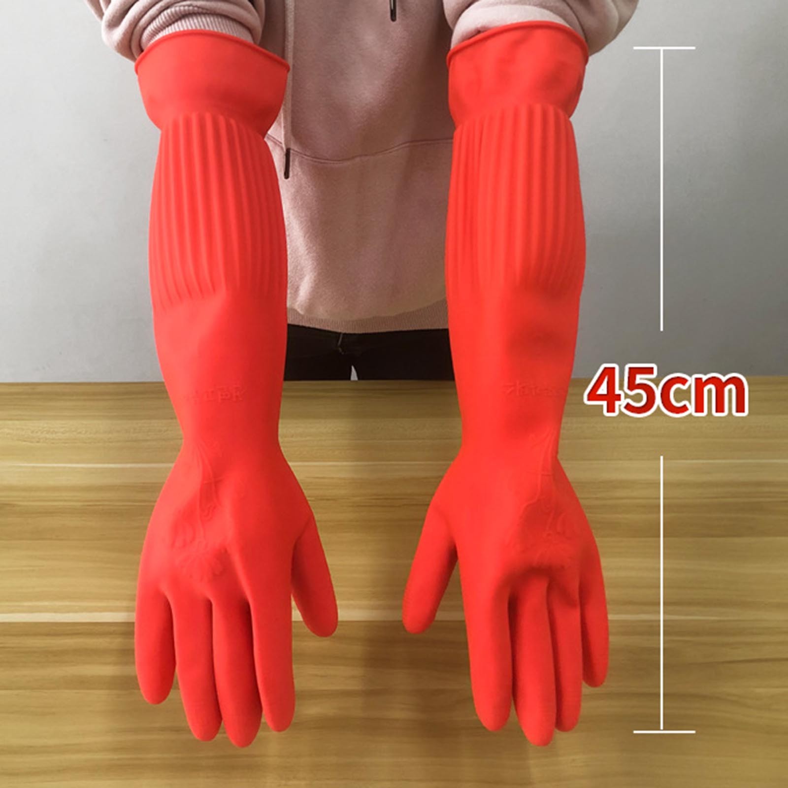 1 쌍 유연한 편안한 고무 깨끗한 장갑 빨간 접시 세척 - Dish Glove Rubber 리뷰 및 가격