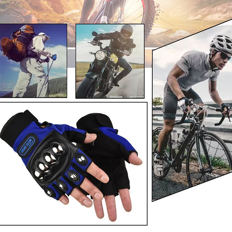 하프 핑거 보호용 오토바이 장갑, 스틸 너클 가드, 미 - Motorcycle Glove Knuckle 리뷰 및 가격