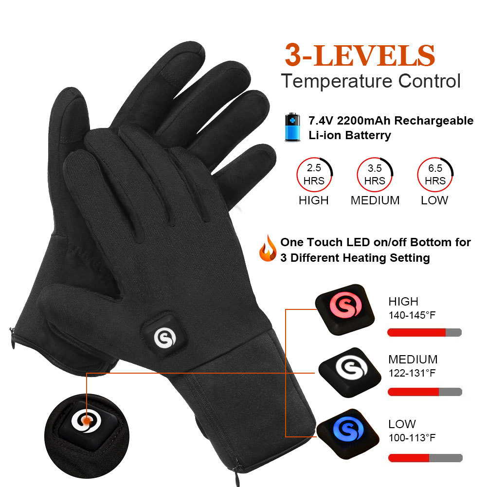배터리가 있는 전기 온열 장갑, 손 따뜻한 난방 장갑, - Ski Glove Waterproof 리뷰 및 가격