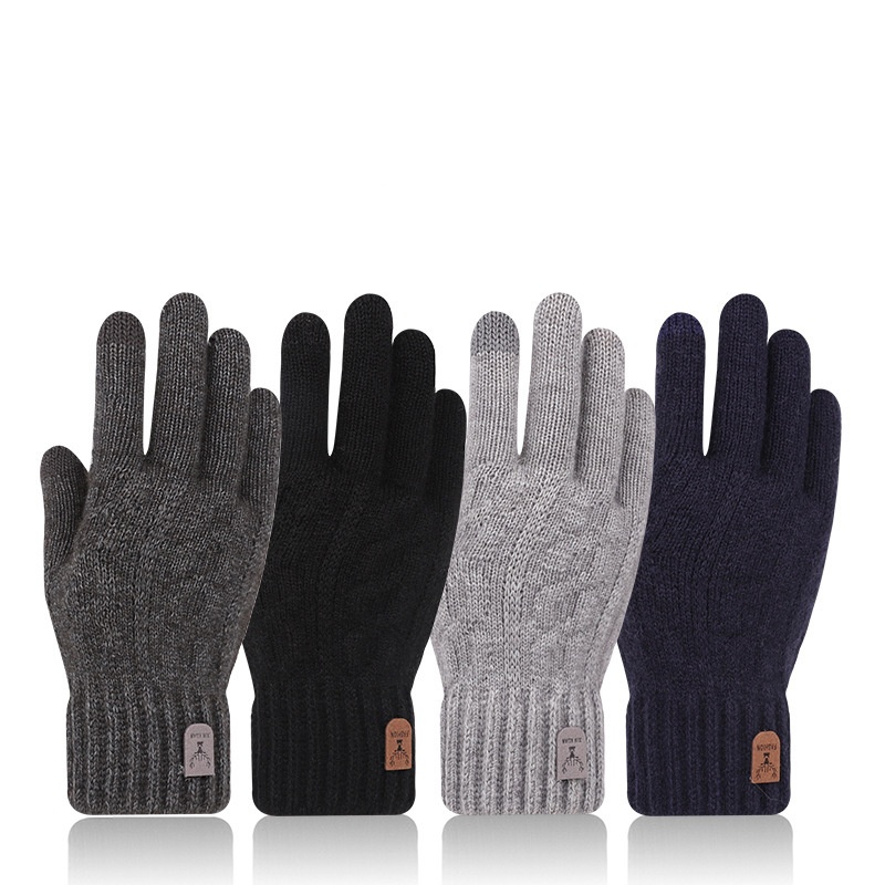 남성용 겨울 따뜻한 울 니트 장갑 양털 안감 터치스크린 - Wool Glove Lined 리뷰 및 가격