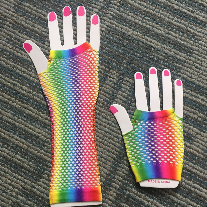 여성용 롱 피쉬넷 그물망 장갑 손가락 없는 메쉬 장갑  - Fingerless Glove Knit 리뷰 및 가격
