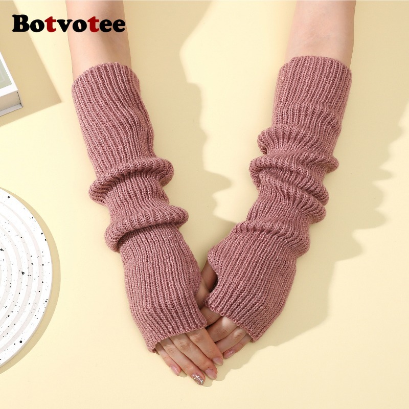 Botvotee Y2k 액세서리 니트 따뜻한 겨울용 긴 - Fingerless Glove Knit 리뷰 및 가격