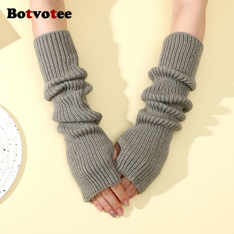 Botvotee Y2k 액세서리 니트 따뜻한 겨울용 긴 - Fingerless Glove Knit 리뷰 및 가격