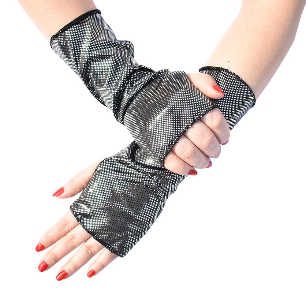 1 쌍 여성용 가짜 특허 가죽 펑크 고딕 스타일 짧은  - Fingerless Glove Knit 리뷰 및 가격