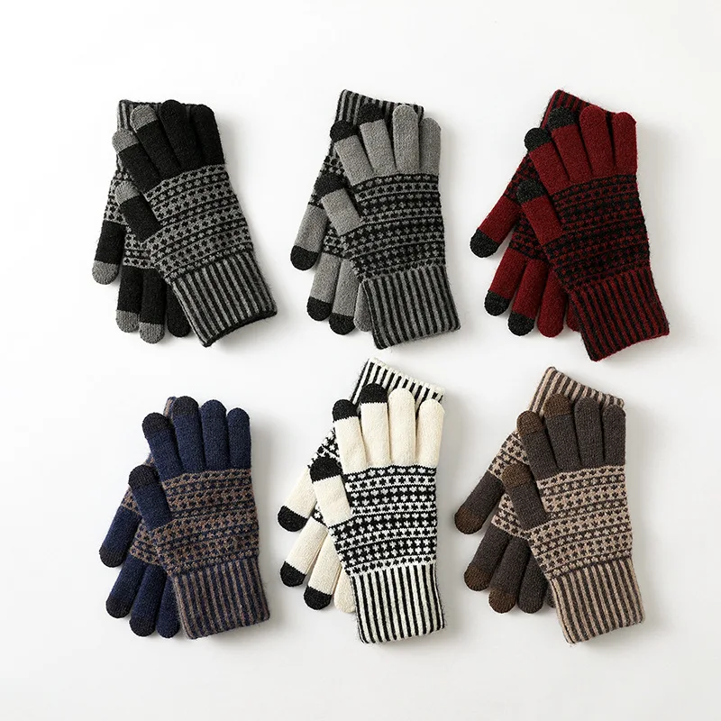 새로운 크로스보더 터치스크린 장갑 남성용 겨울 플리스  - Wool Glove Lined 리뷰 및 가격